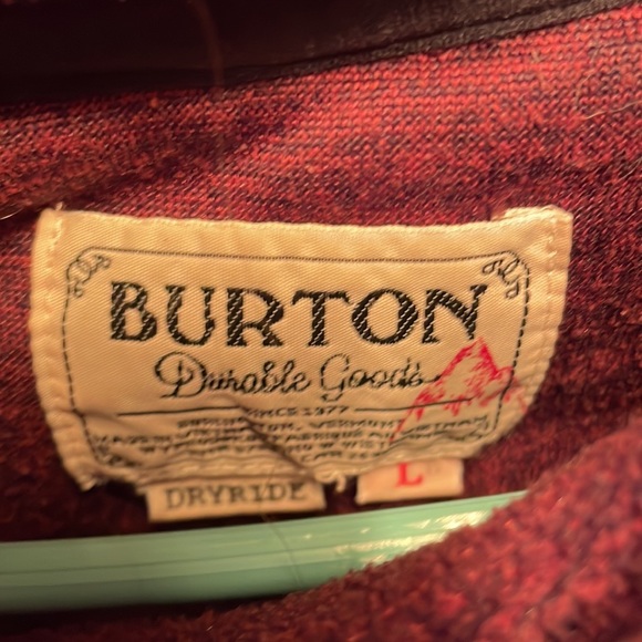 Burgundy Burton Hoodie Large - Picture 2 of 3